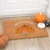 Natural Autumn Days Hello Pumpkin Doormat