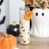 Sweet and Spooky Print Candy Corn Tube Candle