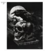19x25cm Poe’s Raven Canvas Plaque by Alchemy