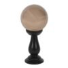Small Smoke Grey Crystal Ball on Stand