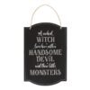 Wicked Witch Family Hanging Sign