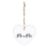 Mr and Mrs Hanging Heart Sentiment Sign