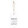 Happiness Is A Glass Of Wine Hanging Sentiment Sign