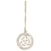 White Wooden Hanging Triquetra