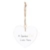 A Spoiled Cat Hanging Heart Sentiment Sign