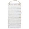 Winter checklist Wooden Wall Sign