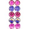 Set of 10 Scented Flower Candles