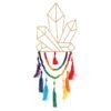 54cm Wire Crystal Hanging Decoration