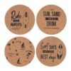 Surf’s Up Cork Coaster Set