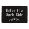 Black Enter The Dark Side Coir Doormat