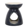 Navy Oil Burner With Grey Splash Pattern