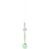 Green Hanging Triquetra Crystal