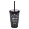 Deadly Poison Plastic Tumbler with Straw
