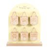 Set of 24 Mini Hanging Daisy Signs on Display