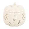 Off White Autumn Leaves Pumpkin Oil Burner