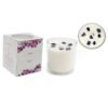 12cm Lavender Candle with Amethyst Crystals