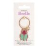 Lucky Gold Beetle Keyring