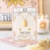 The Sun Vintage Tarot Necklace on Greeting Card