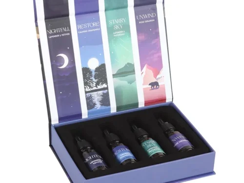 Hypnos essential oil blend with chamomile and clary sage for better sleep