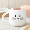 White Cat Shaped Mug